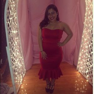 Express Red Cocktail Dress sz8